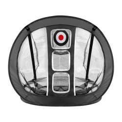 Golf harjoitusverkko Oxford kangas 840x720x550 mm 3 kohdealuetta pop up musta