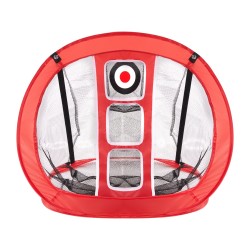 Golf lyöntiverkko kestävä Oxford kangas lasikuitutangot kolme kohdetta kantolaukku punainen