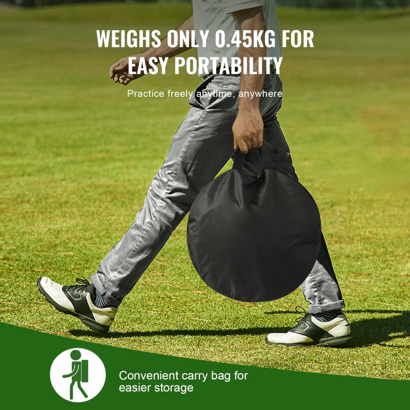 Golf-lyöntiverkko kestävä Oxford-kangas lasikuitutangot kolme kohdetta kantolaukku punainen