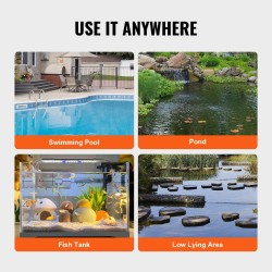 Upotettava kuivatuspumppu nailon lasikuitu 700 watin 15700 litraa tunnissa 10 metrin nostokorkeus