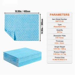 Imeytysliinat polypropeeni 380 x 480 mm 30 kpl 22,7 l annostelulaatikko