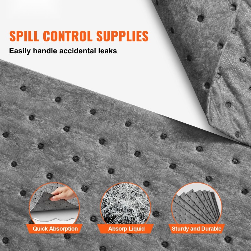 Imeytysliinat polypropeenista 330 x 250 mm 100 kpl imevät jopa 45,4 L