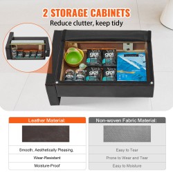 Lemmikkisohva nahkakankaalla keskikokoisille koirille ja kissoille musta 50 kg kantavuus