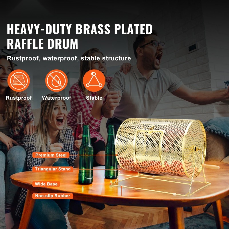 Arvontarumpu messinkipinnoitettu teräs 5000 lippua tai 200 pingispalloa