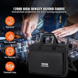 Pehmustettu DJ-mikserilaukku 1200D Oxford-kangas vedenpitävä 10 mm pehmuste 490x220x390 mm