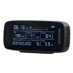 Ilmanlaadun mittari ABS muovinen 5 7 tuuman näytöllä 9 toimintoinen sisä ja ulkokäyttöön