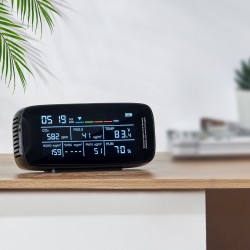 Ilmanlaadun mittari ABS-muovinen 5,7 tuuman näytöllä 9-toimintoinen sisä- ja ulkokäyttöön