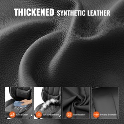 Istuinsuojat hengittävä tekonahka 13 kpl turvatyynyille yhteensopiva etu ja takaistuimille