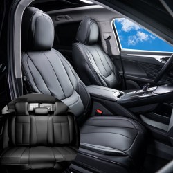 Istuinsuojat hengittävä tekonahka 13 kpl turvatyynyille yhteensopiva etu ja takaistuimille