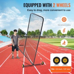 Syöttäjän suojaverkko lyöntihäkkiin PE-verkko teräsrunko 2130x1060x2130 mm kantolaukku