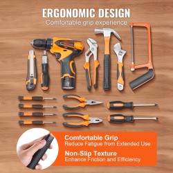 Työkalusarja 146 osaa terästä kromipinnoitteella 14 Nm sähköporakoneella kantolaukulla