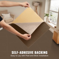 Itsetarttuvat mattolaatat 457×457 mm 10 kpl tummanruskea lyhytnukkainen sisäkäyttöön