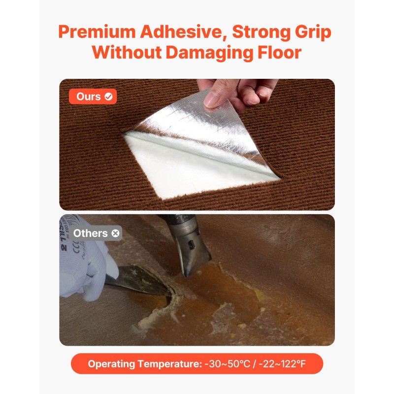 Itsekiinnittyvät mattolevyt matalakarvaiset 610x610 mm 20 kpl tummanruskeat sisätiloihin