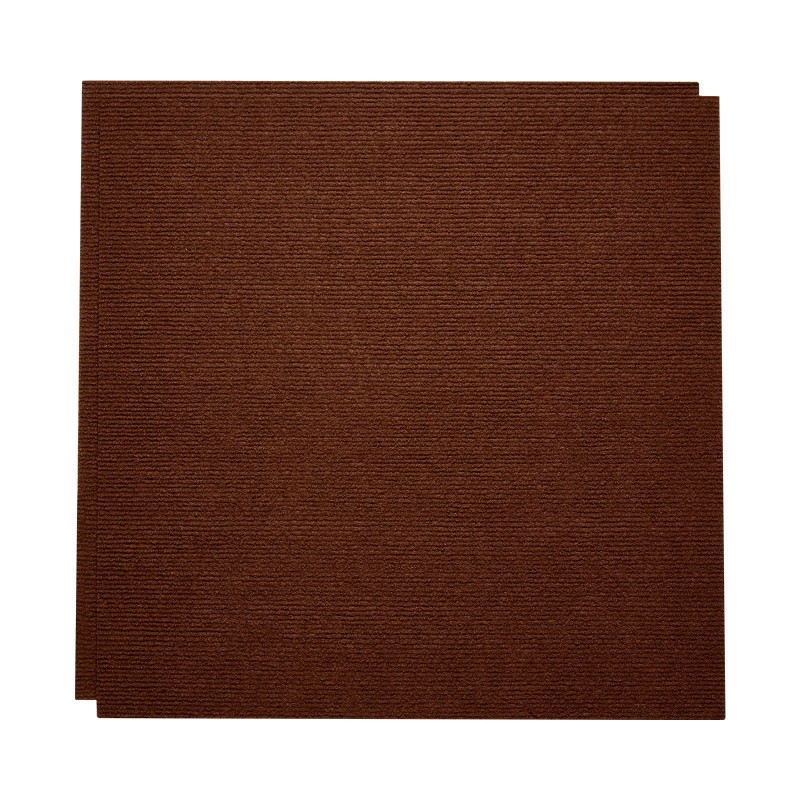 Itsekiinnittyvät mattolevyt matalakarvaiset 610x610 mm 20 kpl tummanruskeat sisätiloihin