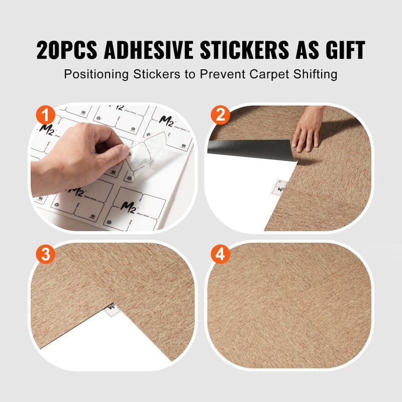 Modulaariset pehmustetut mattolaatat 500x500 mm 16 kpl tummanruskea sisätiloihin