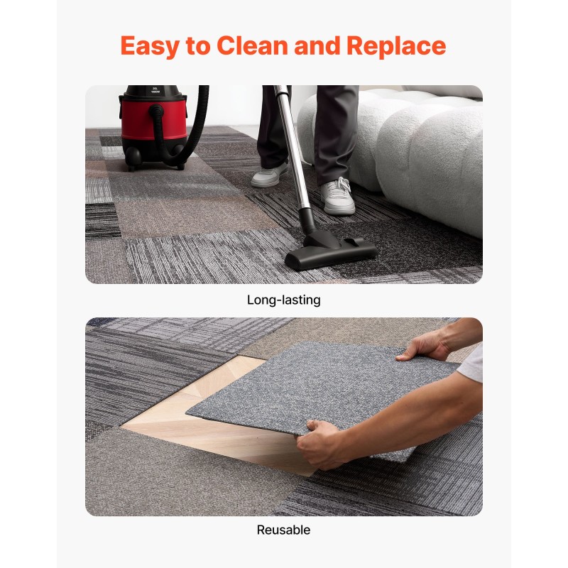 Kokolattialaatat polypropeeni ja asfaltti 508 x 508 mm 6 mm 24 kpl