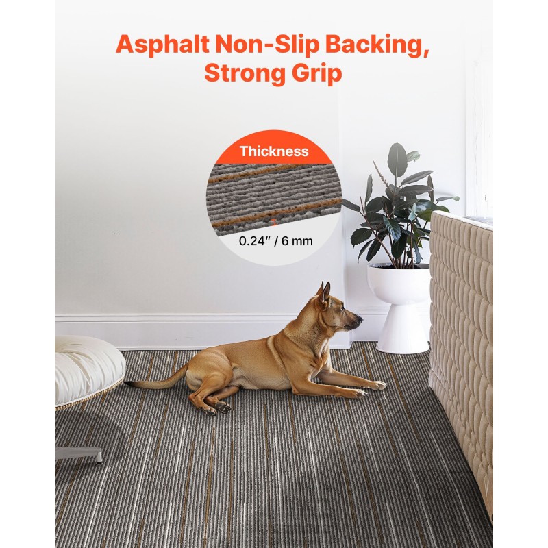 Mattolaatat 610 x 610 mm 24 kpl polypropeeni asfalttipohjalla tummanruskea sisätiloihin