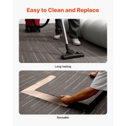 Mattolaatat 610 x 610 mm 24 kpl polypropeeni asfalttipohjalla tummanruskea sisätiloihin