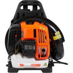 Reppu lehtipuhallin kaksitahtimoottori 52 cm3 1 37 l polttoainesäiliö pihan siivoukseen