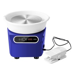 Savenvalantapyörä 11-tuumainen sähkökäyttöinen 350 W suoravetomoottorilla sininen LCD-kosketusnäyttö jalkapoljin