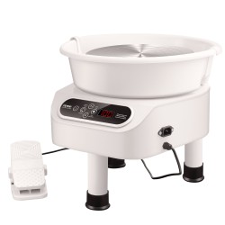 Savenvalantakone 10-tuumainen 350 W suora veto kosketusnäytöllä jalkapolkimella kolmella tukijalalla