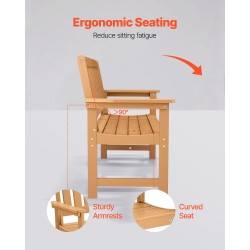 Ulkopenkki säänkestävä muovi 128 senttimetriä kahdelle tai kolmelle 363 kilon kantavuus selkänojalla