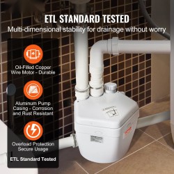 Allaspumppu 200 wattia automaattinen öljytäytteinen moottori valualumiininen runko 3,8 senttimetriä poistoyhde