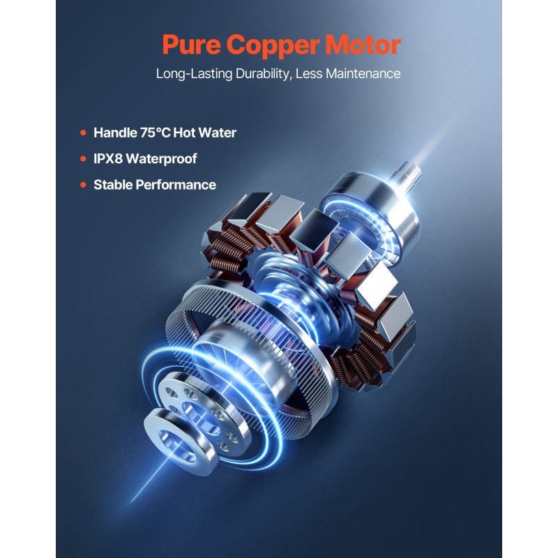 Murskaava jätevesipumppu 900 wattia 4 tuloaukkoa 180 litraa minuutissa 12 metrin nostokorkeus