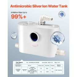 Murskaava jätevesipumppu 900 wattia 4 tuloaukkoa 180 litraa minuutissa 12 metrin nostokorkeus