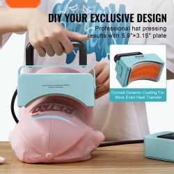 Lippalakkipainokone keramiikkapinnoitetulla lämmityslevyllä 150 x 80 mm silikonialustalla digitaalisella ohjauspaneelilla