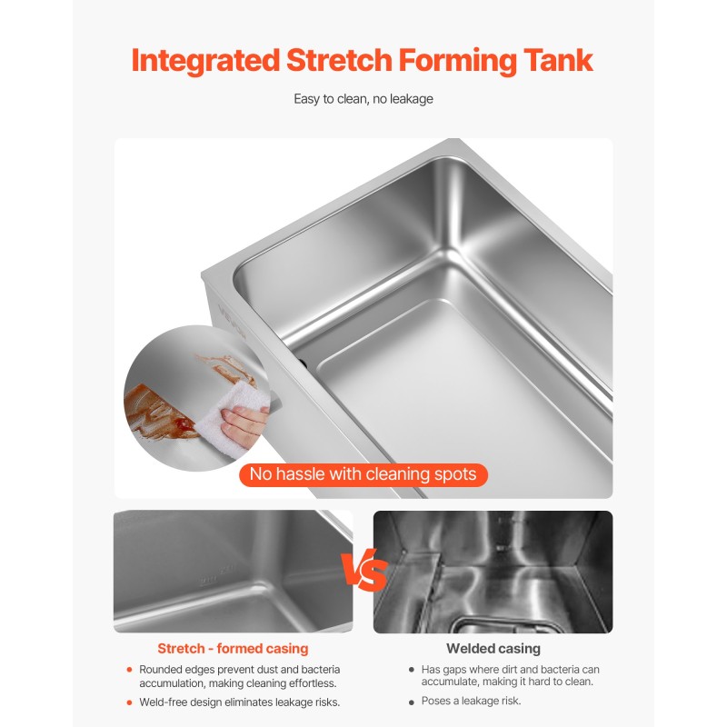 Ruoanlämmitin ruostumattomasta teräksestä 4 astiaa 15 litraa 1200W 30–85°C ammattikäyttöön