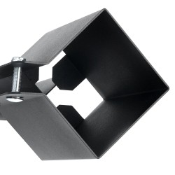 Maapiikit terästä mustalla jauhemaalipinnoitteella 89 mm tolpille 8 kpl