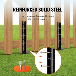 Aidantolppakiilat teräs ulkokäyttöön sopivat 51 mm puutolppaan 4 kpl