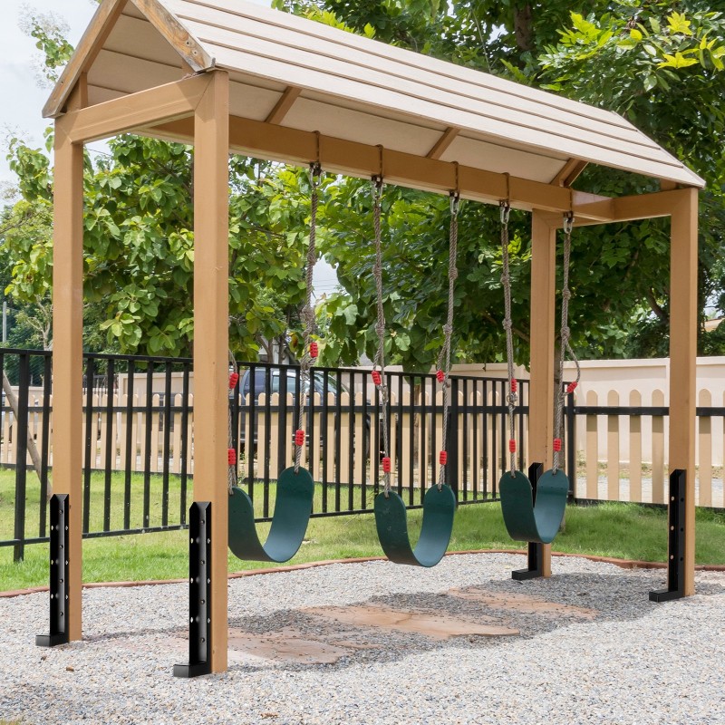 Aidantolppakiilat teräs ulkokäyttöön sopivat 51 mm puutolppaan 4 kpl