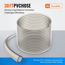 Akvaarion vedenvaihtaja ja pohjanpuhdistin sifonitoiminen 9,1 m PVC-letku messinkisovittimet