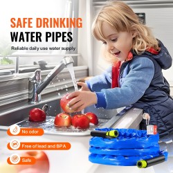 Lämmitettävä juomavesiletku PVC 4,6 m 5/8 tuuman sisähalkaisija itseään säätelevä -42,7°C pakkassuoja