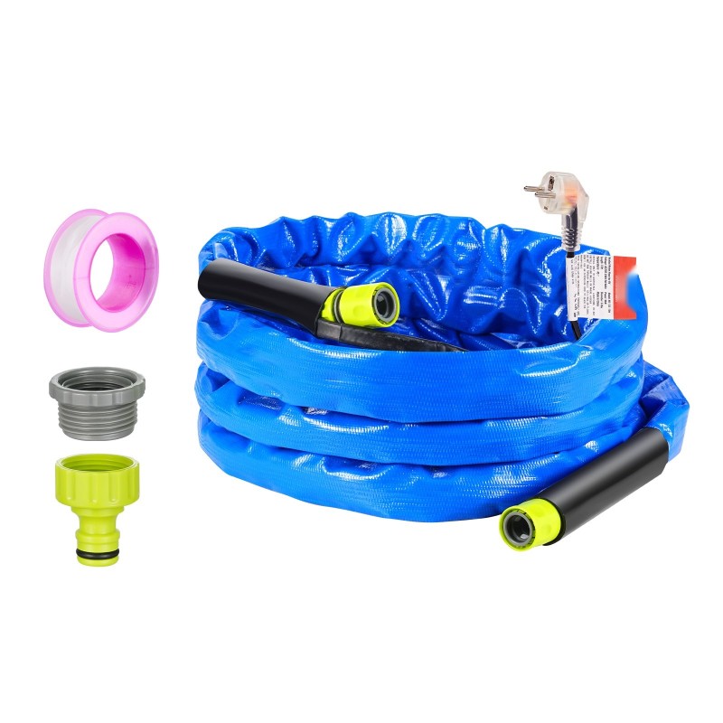 Lämmitettävä juomavesiletku PVC 4,6 m 5/8 tuuman sisähalkaisija itseään säätelevä -42,7°C pakkassuoja