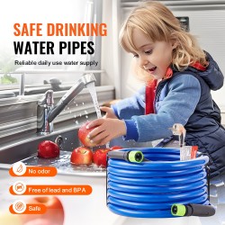 Lämmitettävä juomavesiletku polyvinyylikloridi 7,6 m 5/8 tuuman itsesäätyvä lyijytön BPA-vapaa matkailuautoihin