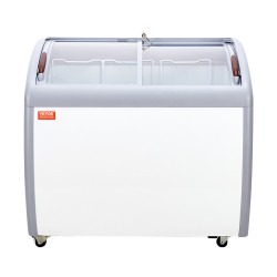 Jäätelöarkkupakastin 264 L lasikannellinen 3 lankakoria valkoinen
