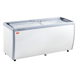 Kaupallinen jäätelöesittelykaappi 567 l teräsrunko 12 astiaa ravintoloihin lasiliukuovilla lukittavilla pyörillä