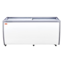 Kaupallinen jäätelöesittelykaappi 567 l teräsrunko 12 astiaa ravintoloihin lasiliukuovilla lukittavilla pyörillä