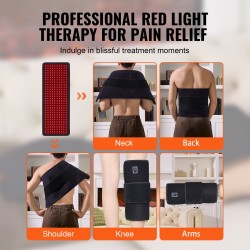 Punavaloterapia-alusta 400 LED-valoa 660/850 nanometriä taipuisa 815×310 millimetriä