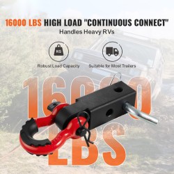 Sakkelivetokoukku alumiiniseos 6061-T6 50 millimetrin vastaanottimelle lukittava vetotappi