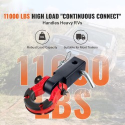 Sakkelivetokoukku 2 tuuman vastaanottimelle hiiliteräs Q235 D-sakkeli mukana