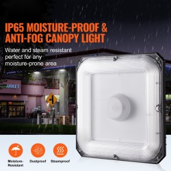 LED-katosvalot 4 kpl 80W 8800 lm 5000K IP65 painevalettu alumiini