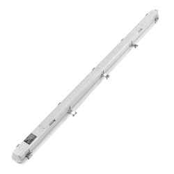 LED höyrytiivis PC muovinen valaisin 1270 mm 60W 7400 lm IP65 5000K 4 kpl