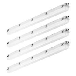 LED höyrytiivis valaisin 1270 mm 4 kpl 40/50/60W IP65 5000K