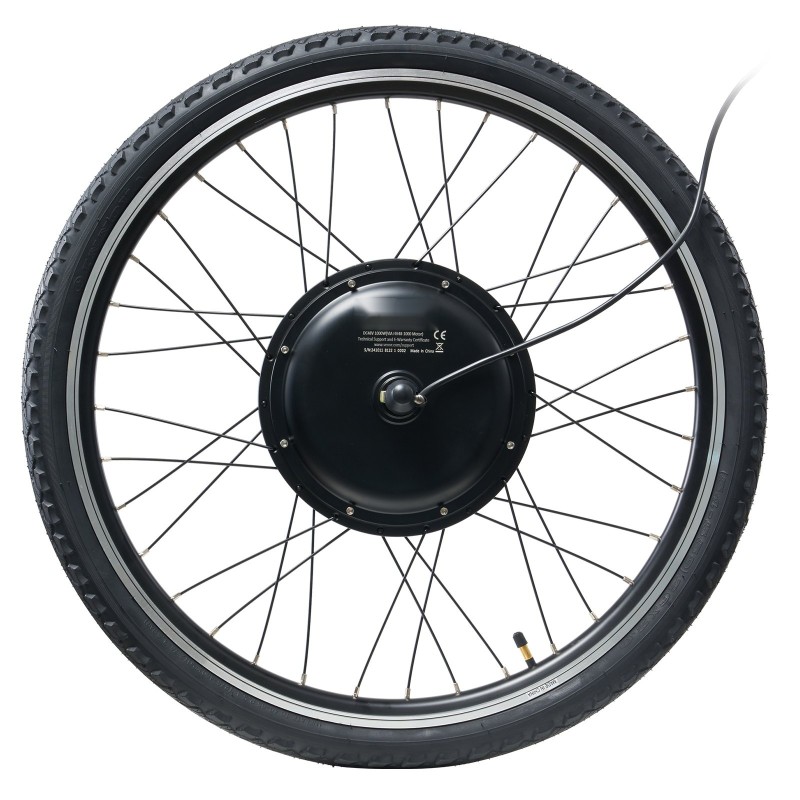 Etupyörän muunnossarja sähköavusteiseen pyörään 1000W 48V 26-tuumaiselle vanteelle LCD-näytöllä PAS-järjestelmällä