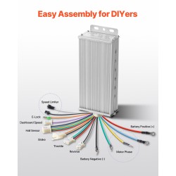 Harjaton tasavirtamoottorisarja 750W 48V 2,5 N·m päivitetyllä ohjaimella sähköpyöriin