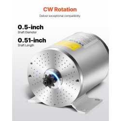 Harjaton tasavirtamoottoripaketti 1800W 48V 4500 rpm ohjain ja kaasukahva sähköajoneuvoihin